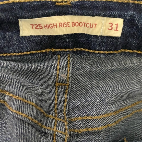 HIGH RISE BOOTCUT LEVI WOMENS JEANS - Picture 3 of 3